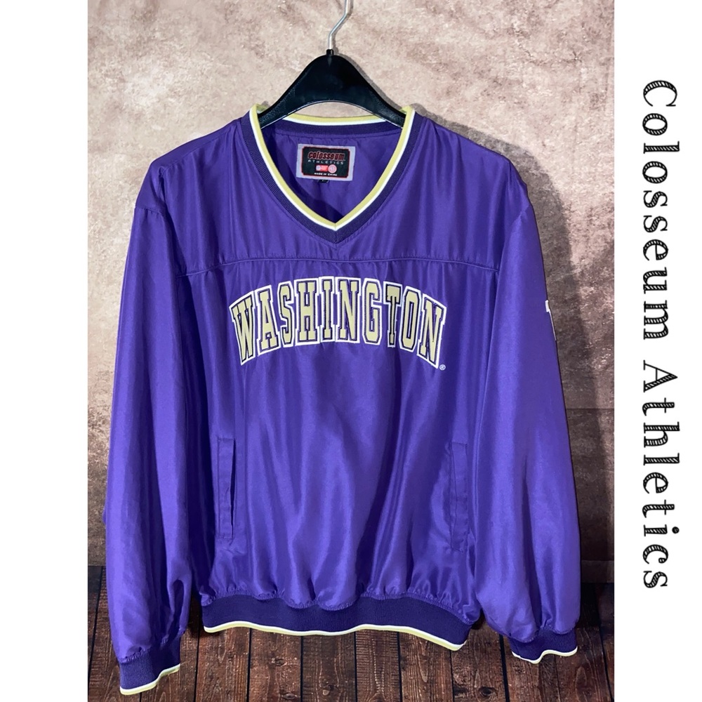 Colosseum Athletics “WASHINGTON HUSKIES” college pullover top- Size M-NWOT